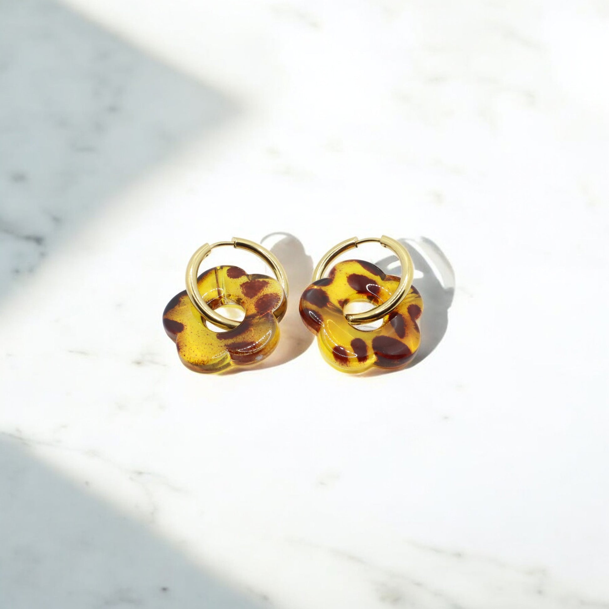 Boucles d oreilles cabochon leopard - Un grand marché Boucles d oreilles cabochon leopard - Un grand marché